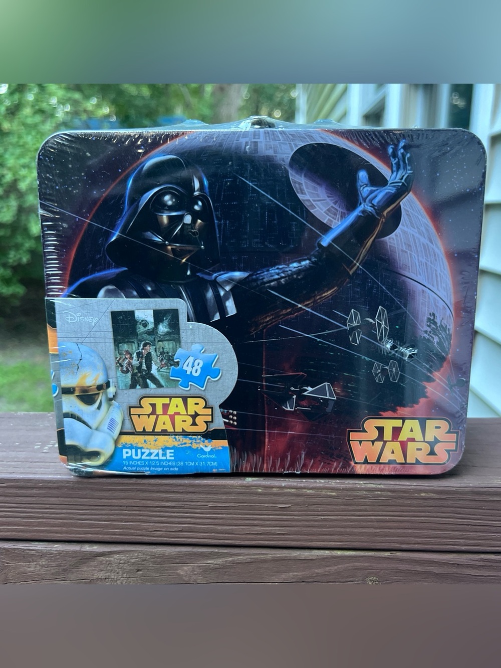 Star Wars Collectors Darth Vader Tin Lunchbox with 48 Piece Puzzle|Disney|New